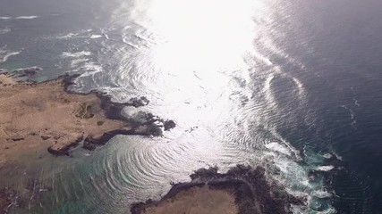 Sticker - aerial view north coast of fuerteventura