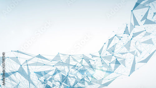White polygonal background
