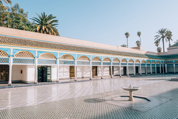 Wall Mural - beautiful Bahia Palace in Marrakech, Morocco