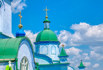 Wall Mural - architecture details of dome of the church 