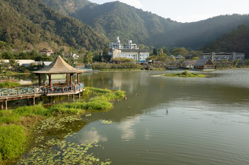 landscape of famous lake of Liyu Tan