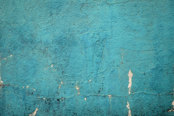 Wall Mural - blank grunge concrete wall sea green color for texture. vintage background