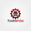 © Moch Solikin - Truck service or repair flat icon for apps or website