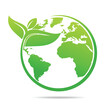 © 3rus - World environmental ,saving logo and ecology friendly concept  Vector illustration
