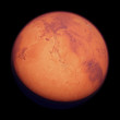 © dottedyeti - planet Mars, the red planet isolated on black background (3d rendering, elements of this image are furnished by NASA)
