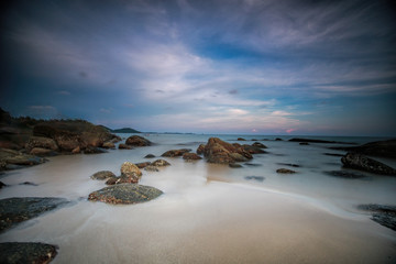 Beautiful Group of rock at beach