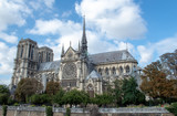 Fototapeta Paryż - Cathedral Notre Dame de Paris, Paris, France