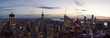 New York sunset panorama