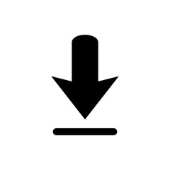 Poster - Download icon on white background.
