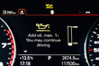 © Kirill Gorlov - Luxury car color screen dashboard with warning message. Low engine oil level indication. Intelligent Driver Information System