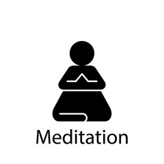 Poster - fast, meditation, training, yoga icon. Element of Peace and humanrights icon. Premium quality graphic design icon. Signs and symbols collection icon for websites