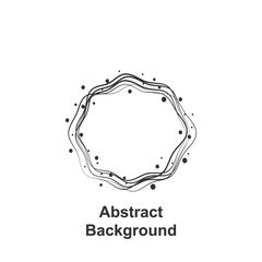 Aufkleber - Abstrarct round background, hand drawn