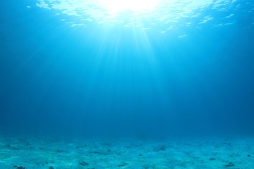 blue ocean underwater