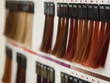 Color of hair dyes. Selection of a shade of hair. 