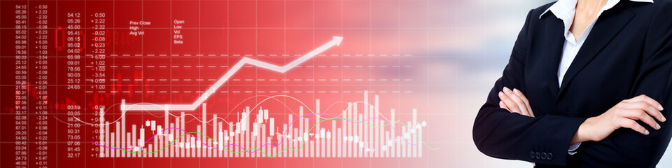 Business stock market background