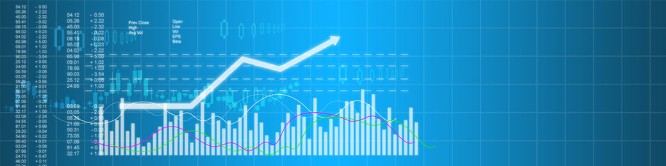 Business stock market background