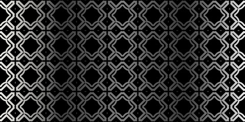 Naklejka na meble Modern Stylish Geometry Seamless Pattern Art Deco Background. Luxury Texture For Wallpaper, Invitation. Vector Illustration. Charcoal silver color
