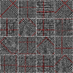 Leinwandbilder - Imitation of a texture of rough canvas. Seamless pattern.