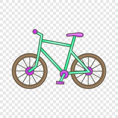 Wall Mural - Bicycle icon in cartoon style isolated on background for any web design 