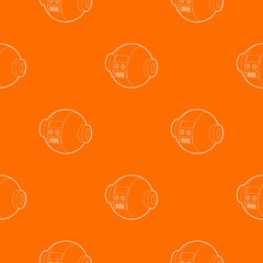 Poster - Robotic ball pattern vector orange for any web design best