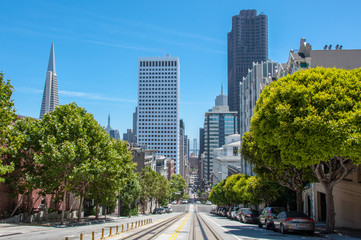 Wall Mural - Downtown of San Francisco, California, USA