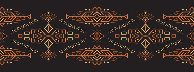 Wall Mural - African Ethnic Style Vector Stripe Ornament