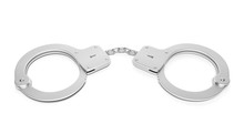 Handcuffs. 3d Rendering Illustration Isolated