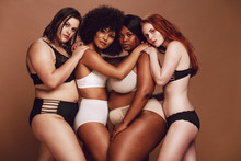 Diverse Group Of Women In Underwear