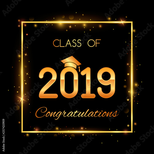 Congratulatory Banner Or Poster Of Graduation Class Of A