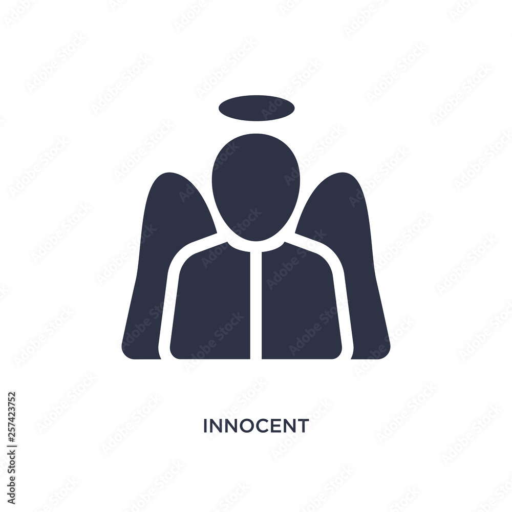 innocent icon on white background. Simple element illustration from law ...
