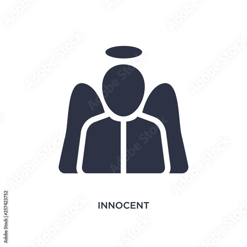 Fotomural innocent icon on white background