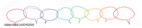 Fotografía Speech bubbles colorful banner vector