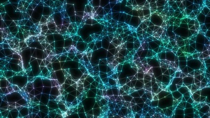 Poster - Web of world connections. Seamless loop.