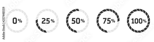 Fotomural Loading preloader progress download bar internet design symbol icon flat isolated