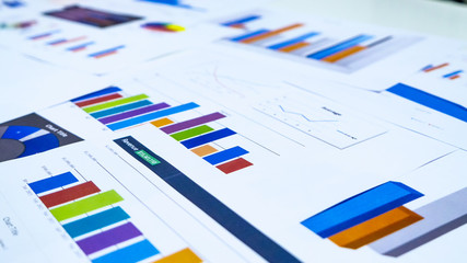 business chart showing financial success at the stock market