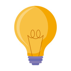 light bulb isolated icon