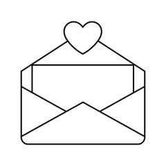 Poster - envelope letter love icon