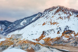 Fototapeta  - Noboribetsu Jigokudani or Hell Valley in Hokkaido, Japan, Hokkaido, Japan.