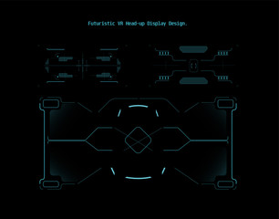 Poster - HUD background outer space. Infographic elements.Digital data, business abstract background. Infographic elements. Futuristic user interface.
