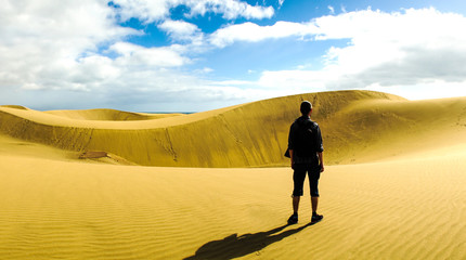 man on the beach - vacations lifestyle - gran canaria 2