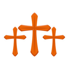 Sticker - set of crosses catholics