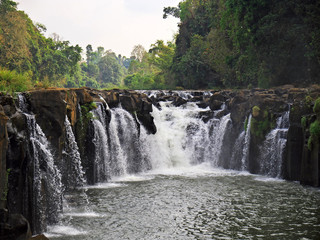 Wall Mural - Waterfall, Laos, Champassak