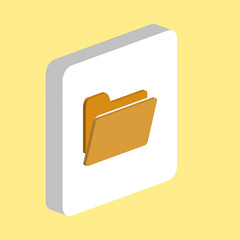 Fototapete - Folder computer symbol