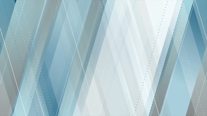 Blue grey abstract tech geometric background