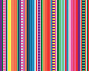 Wall Mural - seamless mexican rug pattern. serape stripes vector
