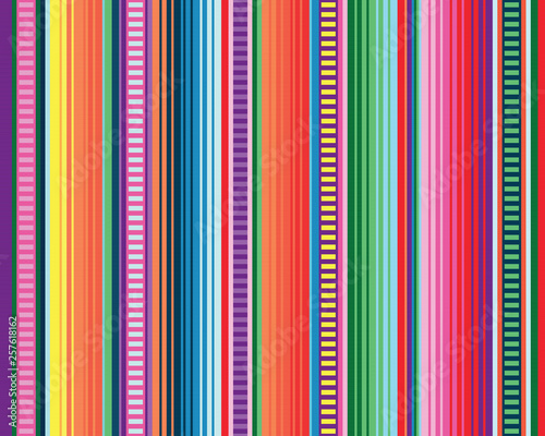 Photographie seamless mexican rug pattern. serape stripes vector