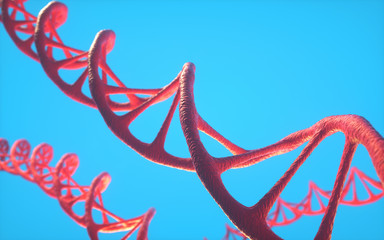 Poster - genetic engineering and gene manipulation concept, 3d rendering,conceptual image.