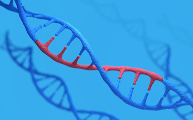 Poster - genetic engineering and gene manipulation concept, 3d rendering,conceptual image.