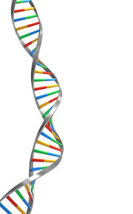 Poster - dna molecules, structure of the genetic code, 3d rendering,conceptual image.