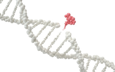 Poster - genetic engineering and gene manipulation concept, 3d rendering,conceptual image.